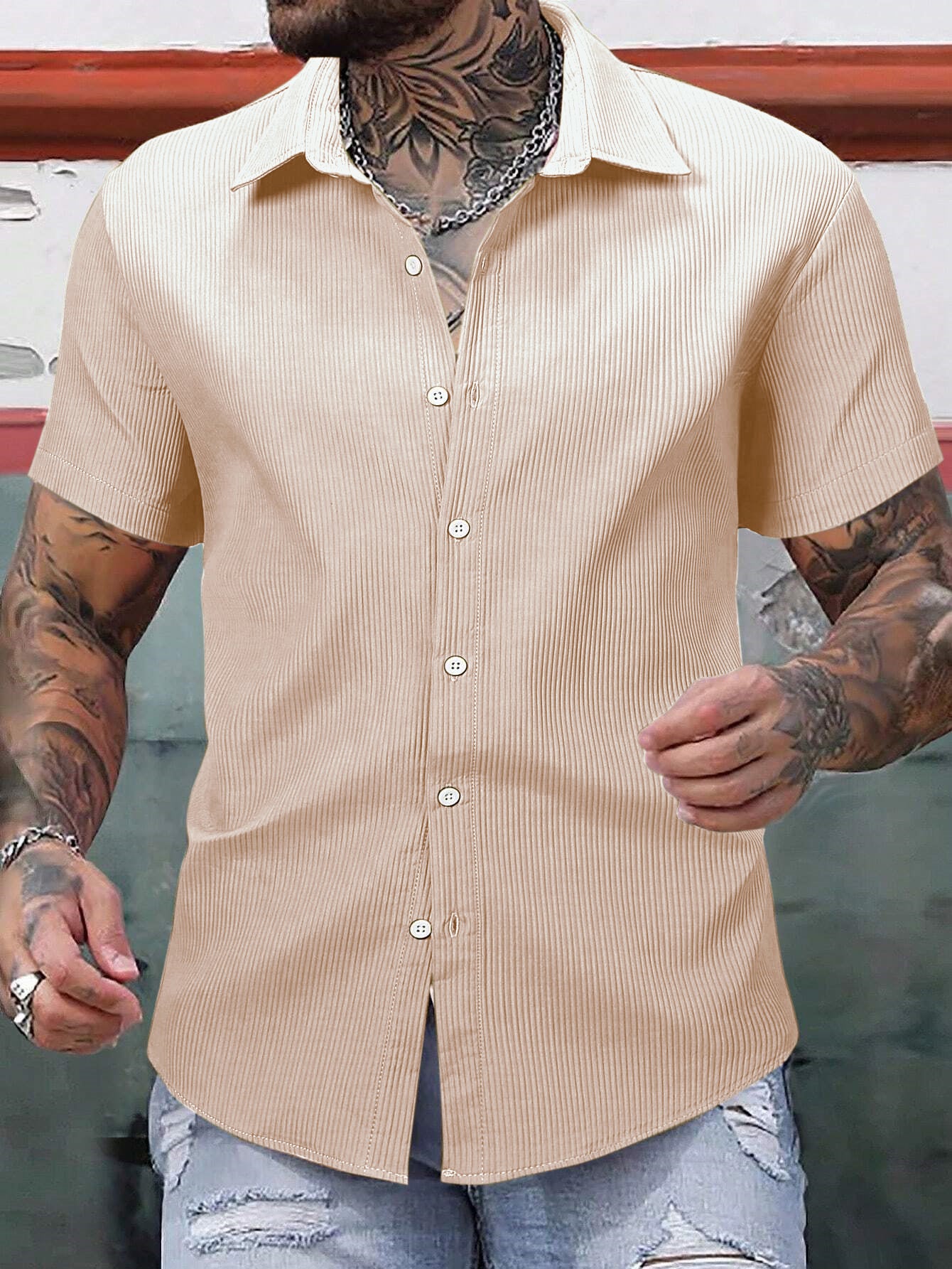 Skin colour premium lining shirt